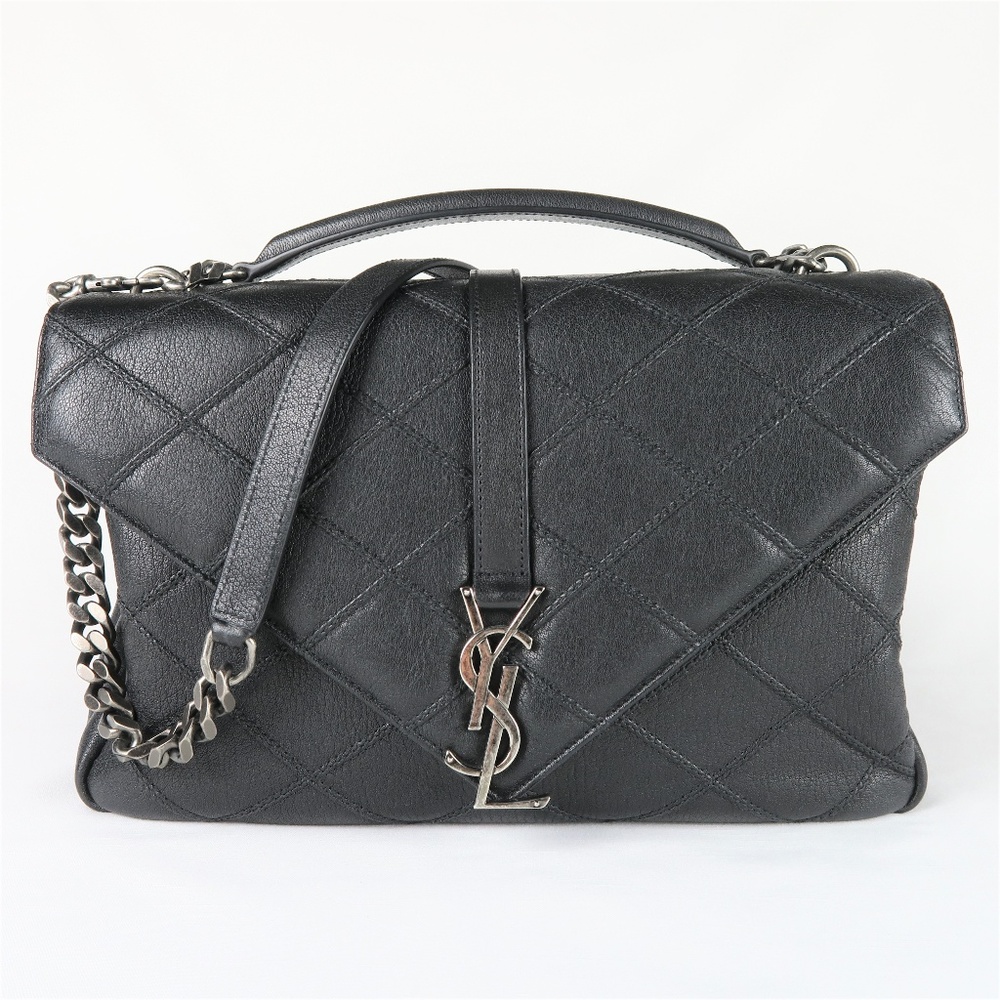 Saint Laurent (YSL) Black Monogram College Satchel